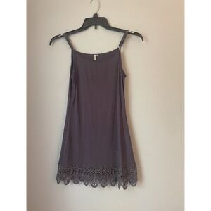 Monoreno Women Size S Lot of 2 Lace Trim Tank Whimsigoth Grunge dark grey /cream